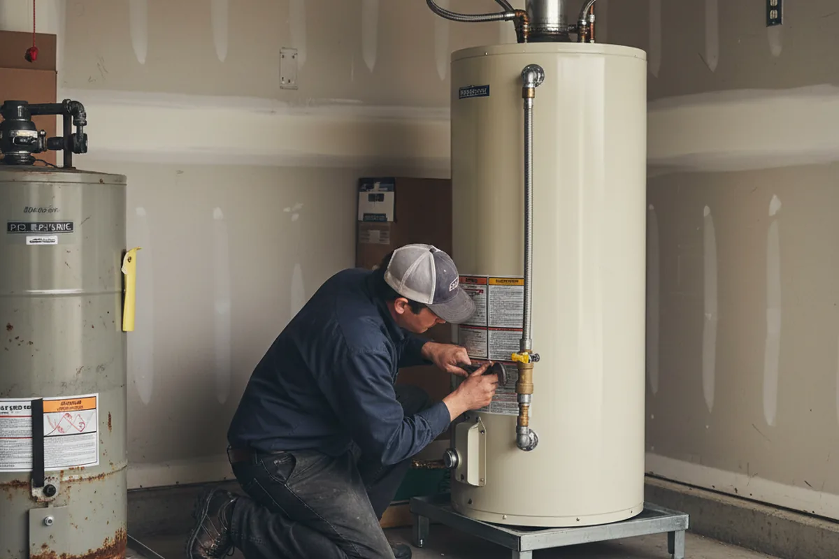 Water heater and shutoff valve replacement in Merritt Island